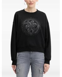 Guess - Sweater Verfraaid Met Pailletten En Logo - Lyst