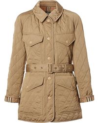 Burberry - Quilted Nylon Canvas Field Jacket - Lyst