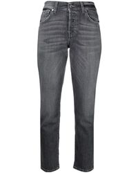 7 For All Mankind Vaqueros capri - Gris