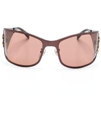 Blumarine - Wraparound-frame Sunglasses - Lyst