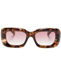 Chloé - Gayia Rectangle-Frame Sunglasses - Lyst