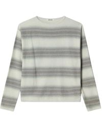 AURALEE - Gradient-Stripe Boat-Neck Sweater - Lyst