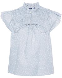 Polo Ralph Lauren - Floral-Print Cotton Blouse - Lyst