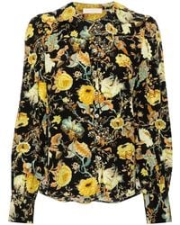 Ulla Johnson - Veron Seidenbluse Mit Blumen-Print - Lyst