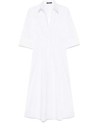 Seventy - Popeline Midi-Jurk - Lyst