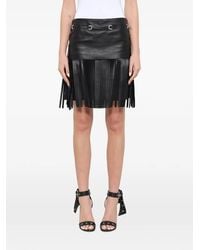 Neil Barrett - Fringed Midi Skirt - Lyst