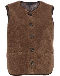 Soeur - V-Neck Faux-Shearling Vest - Lyst