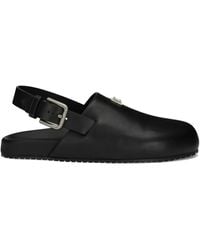 Dolce & Gabbana - Kalbsleder Schwarze Mulesandalen - Lyst