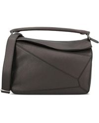 Loewe - Large Puzzle Leather Tote Bag - Lyst
