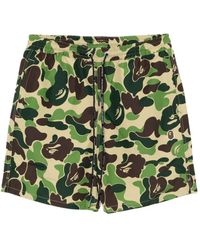 A Bathing Ape - Graphic-Print Shorts - Lyst