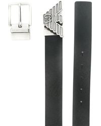Emporio Armani - Gift Box With Reversible Belt In Saffiano Leather And Interchangeable Buckle - Lyst