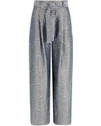 Giorgio Armani - Pantaloni Con Motivo Astratto - Lyst