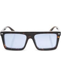 Off-White c/o Virgil Abloh - Tortoiseshell-Effect Square-Frame Sunglasses - Lyst