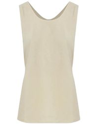 Hanro - Rear-Tie Sleeveless Blouse - Lyst