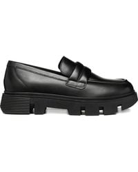 Geox - Hilde Penny-Strap Platform Loafers - Lyst