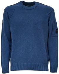 C.P. Company - Lens Crew-Neck Sweater - Lyst