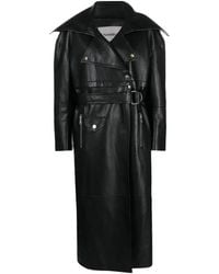 Nanushka - Marielle Leather Biker Coat - Lyst