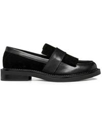 Geox - Fringed Panelled Loafers - Lyst