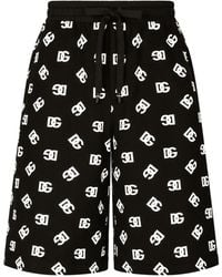 Dolce & Gabbana - Shorts sportivi con stampa - Lyst