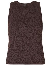 Sweaty Betty - Leopard-Print Tank Top - Lyst