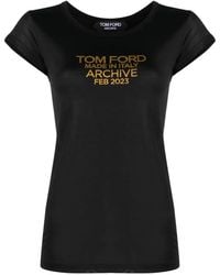 Tom Ford - ロゴ シルクtシャツ - Lyst