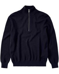 Closed - Half-Zip Ribbed-Knit Jumper - Lyst