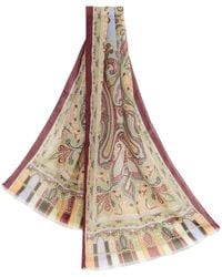 Etro - Écharpe En Soie Paisley - Lyst