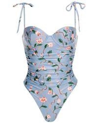 Agua Bendita - Rábano Navegante Floral-Print Swimsuit - Lyst