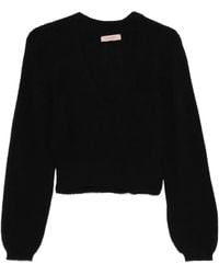 Twinset - Trui Met V-Hals En Lange Mouwen - Lyst