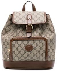 Gucci - Small Backpack With Gg - Lyst