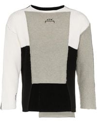 A_COLD_WALL* - Panelled Asymmetric Merino Blend Jumper - Lyst