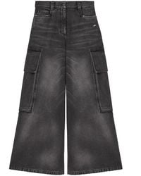 Palm Angels - Low-Rise Wide-Leg Jeans - Lyst