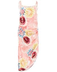 Scotch & Soda - Abstract-Print Maxi Dress - Lyst