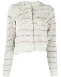 JNBY - Patterned Jacquard Cropped Jumper - Lyst