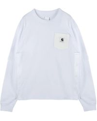 Sacai - Pocket Long-Sleeved T-Shirt - Lyst