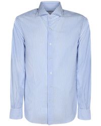 Dell'Oglio - Vertical-Stripe Long-Sleeve Shirt - Lyst