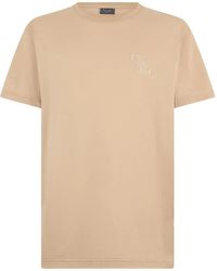Billionaire - Round-Neck Logo-Embroidered T-Shirt - Lyst