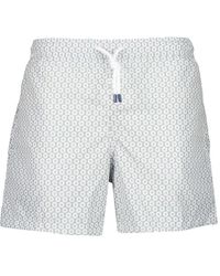 Fedeli - Badeshorts Mit Geometrischem Print - Lyst
