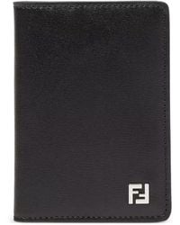 Fendi - Ff Logo-Plaque Card Holder - Lyst