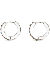 Bimba Y Lola - Mini Hoop Earrings With Crystals - Lyst