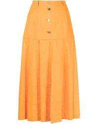 Rejina Pyo - Jupe Mi-Longue À Boutons Décoratifs - Lyst