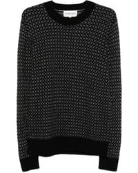 Eric Bompard - Geometric-Pattern Round-Neck Sweater - Lyst