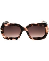 BOSS - Tortoiseshell-Effect Oversized-Frame Sunglasses - Lyst