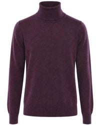 Malo - Turtleneck Long-Sleeve Sweater - Lyst