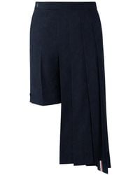 Thom Browne - Pleated Utility Skirt - Lyst