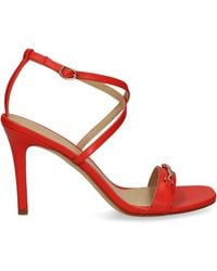 MICHAEL Michael Kors - 90Mm Logo-Plaque Sandals - Lyst