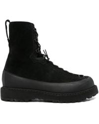 Stone Island - Lace-Up Suede Boots - Lyst