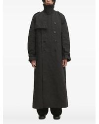 Vetements - Double-Breasted Belted Trench Coat - Lyst