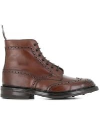 Tricker's - Stow Country Wingtip Brogue Ankle Boots - Lyst