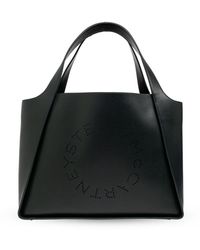 Stella McCartney - Logo-Perforated Faux-Leather Tote Bag - Lyst